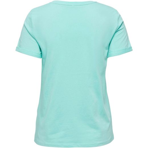 Camiseta m/c con print isla & arco iris Only Blue