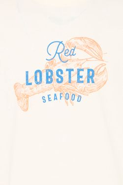 Camiseta m/c con print Lobster Blend Of America Beige