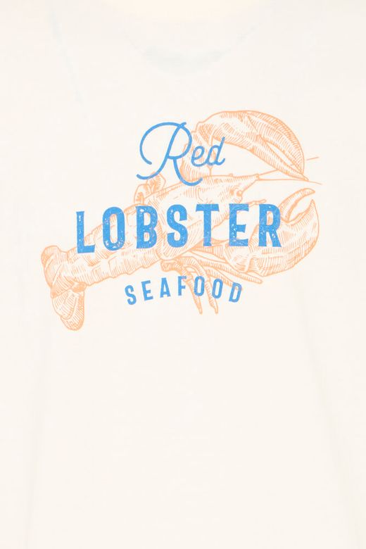 Camiseta m/c con print Lobster Blend Of America Beige