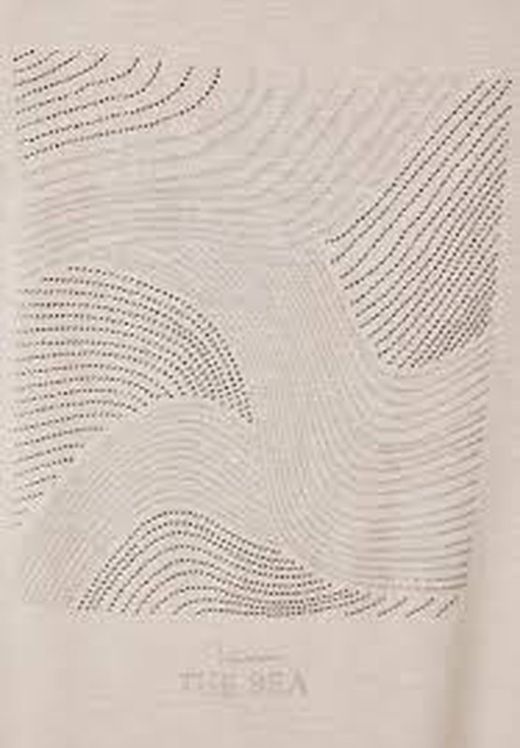 Camiseta m/c con print metalizado Under the sea Street One Sand