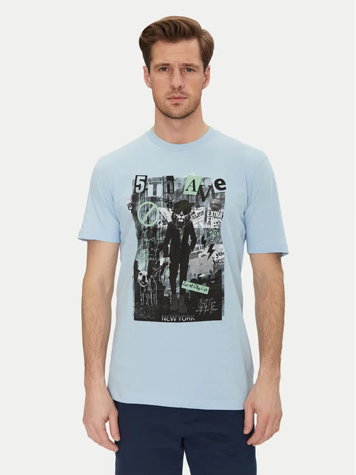 Camiseta m/c con print multicolor Blend Of America Blue