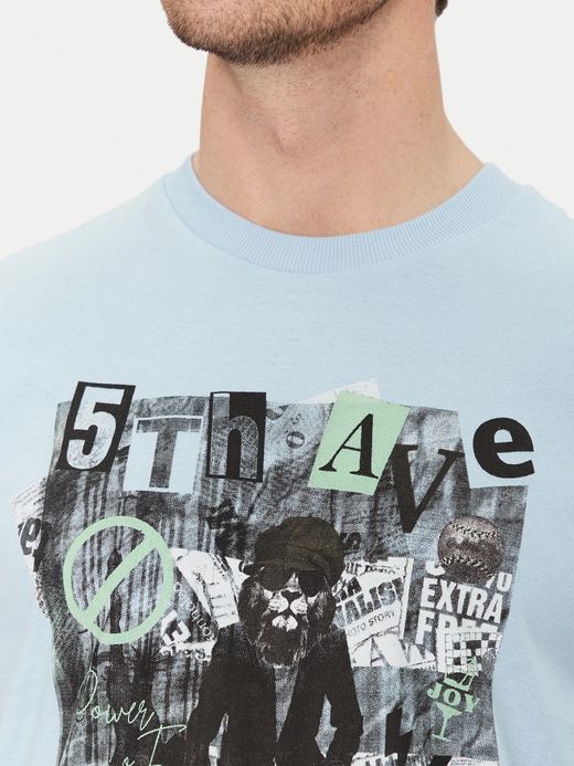 Camiseta m/c con print multicolor Blend Of America Blue