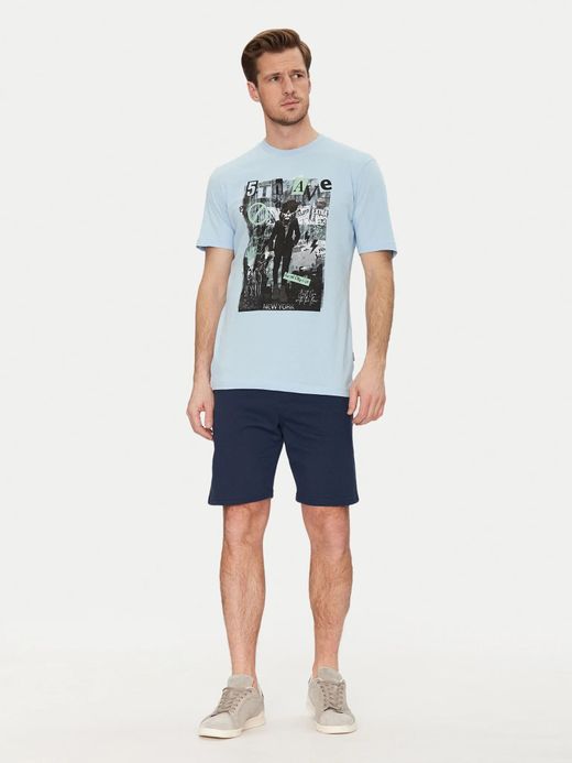 Camiseta m/c con print multicolor Blend Of America Blue