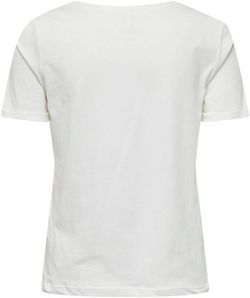 Camiseta m/c con print palmeras Only Cloud Dancer