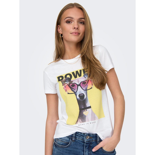 Camiseta m/c con print Power Only Bright White 3