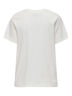 Camiseta m/c con print tacones Jdy White 1