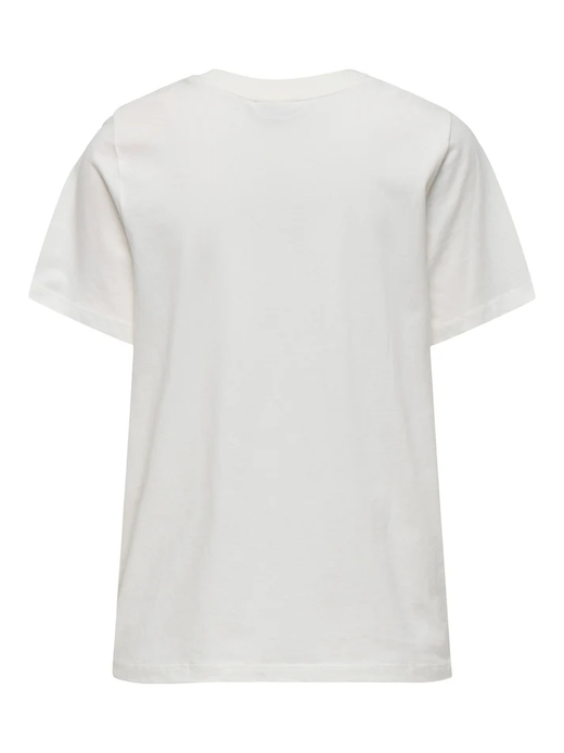 Camiseta m/c con print tacones Jdy White 1