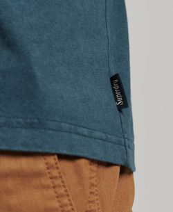 Camiseta m/c con raya multicolor Superdry Blue