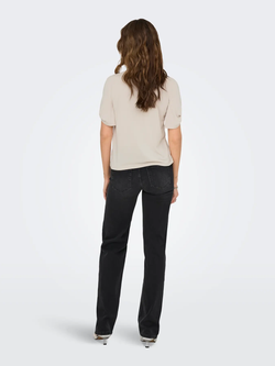 Camiseta m/c con serigrafía animal print Only Pumice Stone