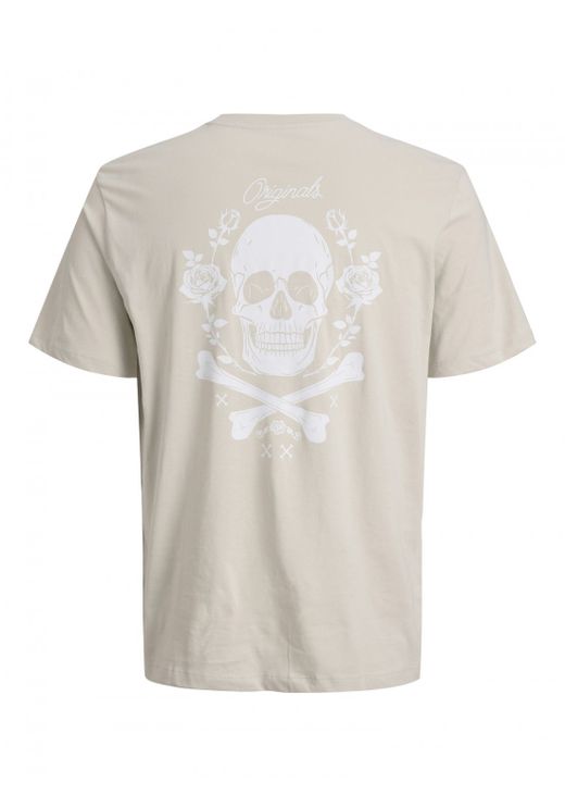 Camiseta m/c con serigrafía calavera Jack & Jones Moonbean