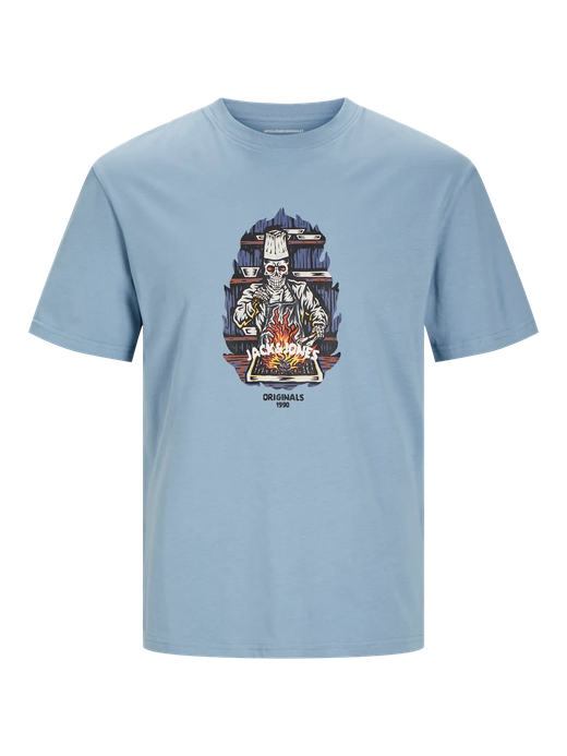 Camiseta m/c con serigrafía cocinero Jack & Jones Trooper