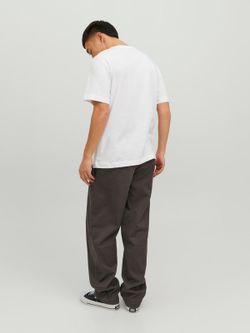 Camiseta m/c con serigrafía palmeras Jack & Jones Bright White