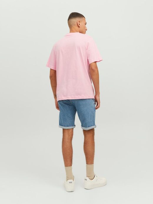 Camiseta m/c con serigrafía rayos de sol Jack & Jones Pink