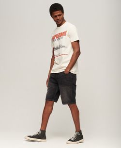 Camiseta m/c con skyline NY Superdry Oatmeal