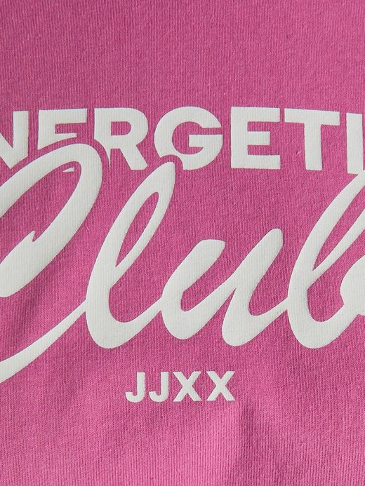 Camiseta m/c corta con print branding Jjxx Pink
