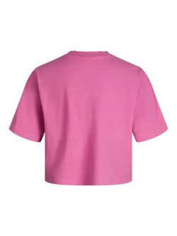 Camiseta m/c corta con print branding Jjxx Pink