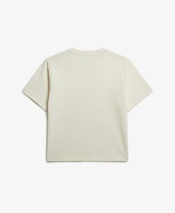 Camiseta m/c corta oversize Superdry Bone White