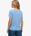 Camiseta m/c de cuello pico Superdry Blue