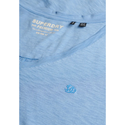 Camiseta m/c de cuello pico Superdry Blue