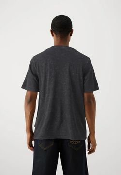 Camiseta m/c delavada con letras Originals Studio Jack & Jones Black