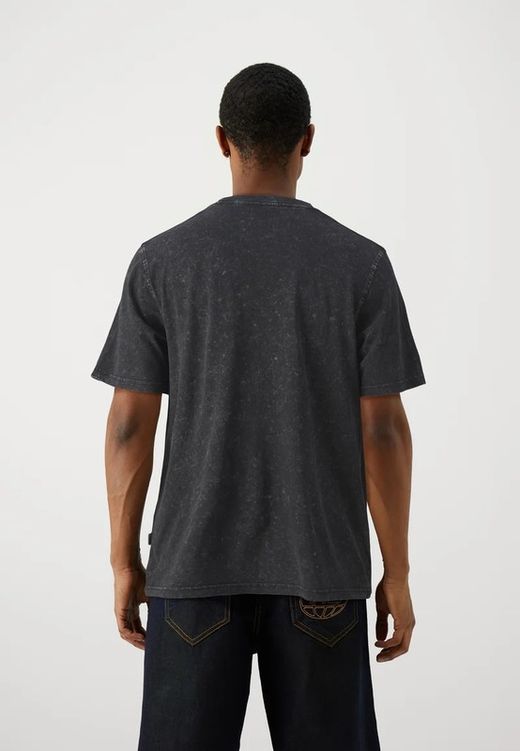 Camiseta m/c delavada con letras Originals Studio Jack & Jones Black