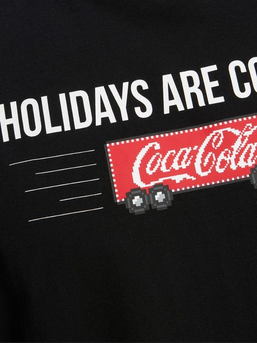 Camiseta m/c "Holidays are coming" Produkt Black