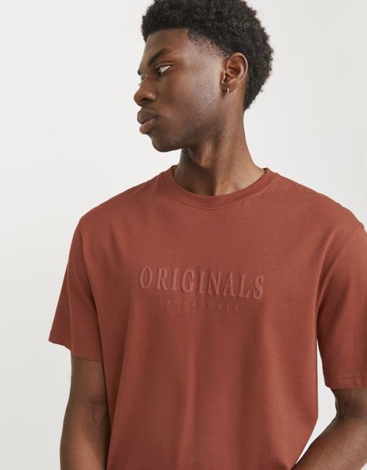 Camiseta m/c letras Originals Jack & Jones Crimson
