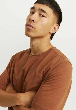 Camiseta m/c lisa Jack & Jones Mocha Mousse