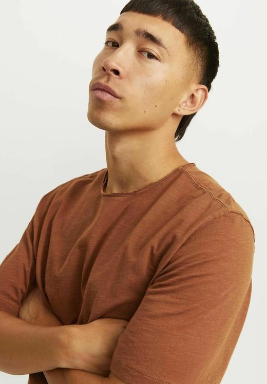 Camiseta m/c lisa Jack & Jones Mocha Mousse