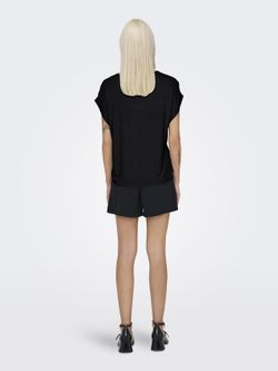 Camiseta m/c lisa satén Only Black