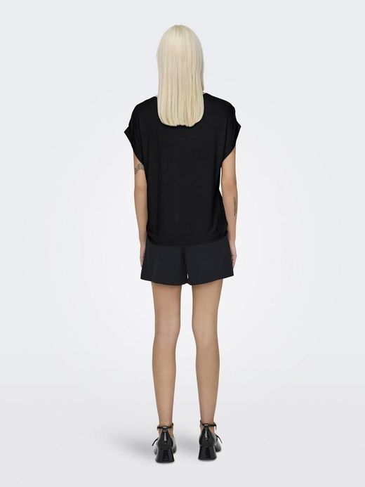 Camiseta m/c lisa satén Only Black