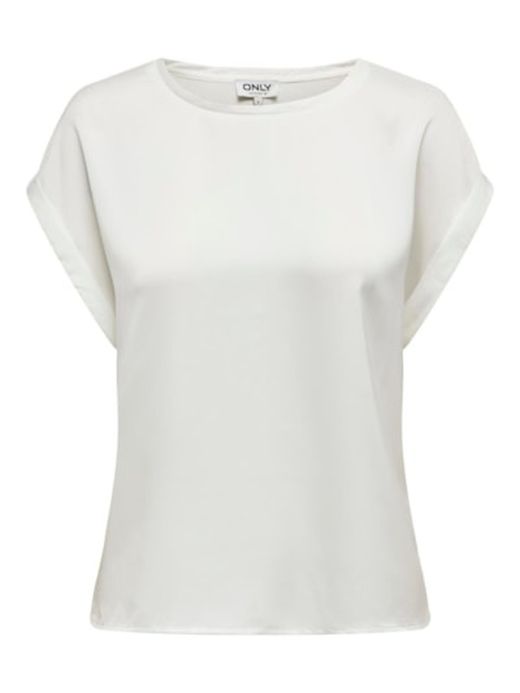 Camiseta m/c lisa satén Only Snow White
