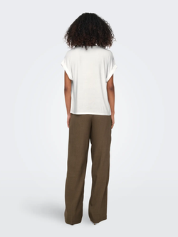 Camiseta m/c lisa satén Only Snow White