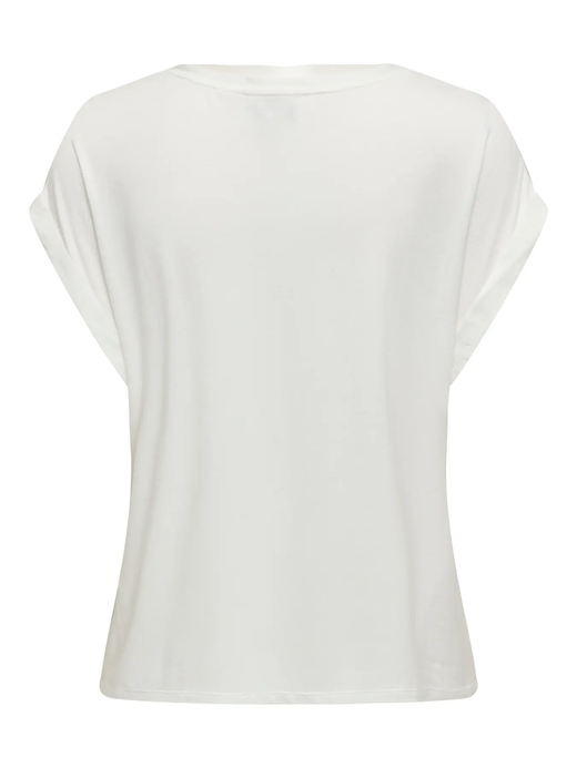 Camiseta m/c lisa satén Only Snow White