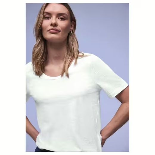 Camiseta m/c lisa Street One Off White