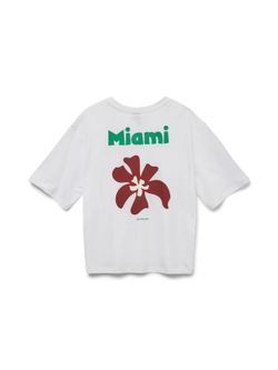 Camiseta m/c Miami South Beach Vero Moda Bright White