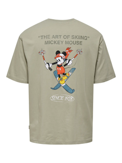 Camiseta m/c Mickey Mouse Ski Only & Sons Light Oak