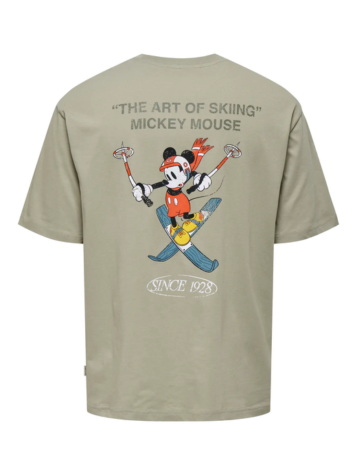 Camiseta m/c Mickey Mouse Ski Only & Sons Light Oak