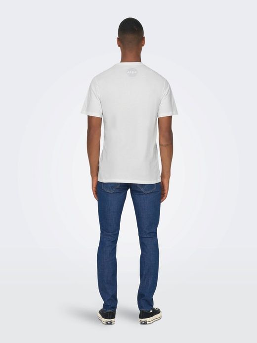 Camiseta m/c NASA Only & Sons Cloud Dancer