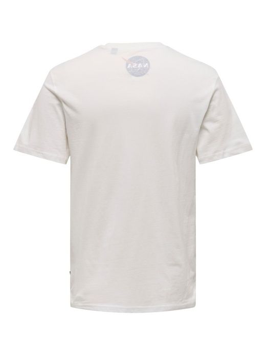 Camiseta m/c NASA Only & Sons Cloud Dancer