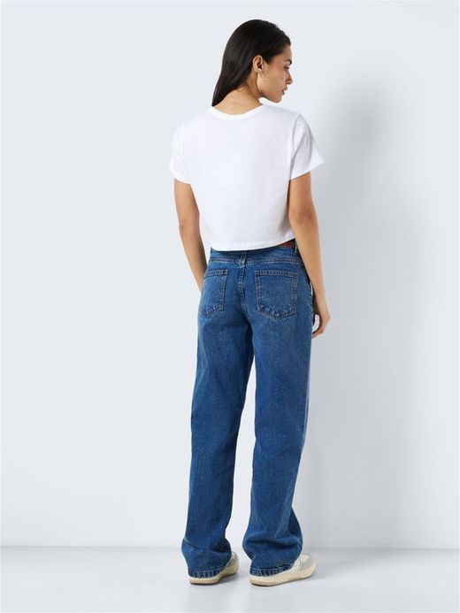 Camiseta m/c ombliguera Noisy May Bright White