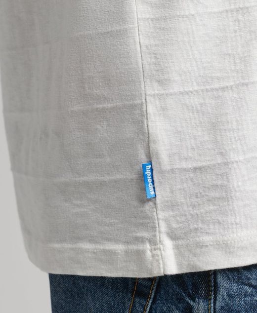 Camiseta m/c rayas horizontales Superdry Bone White