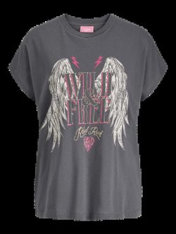 Camiseta m/c Wild & free Jjxx Dark Grey