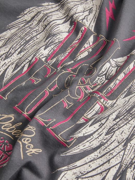 Camiseta m/c Wild & free Jjxx Dark Grey