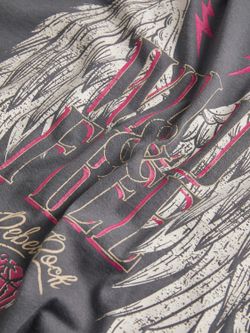 Camiseta m/c Wild & free Jjxx Dark Grey