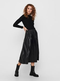 Camiseta m/l básica canalé Only Black