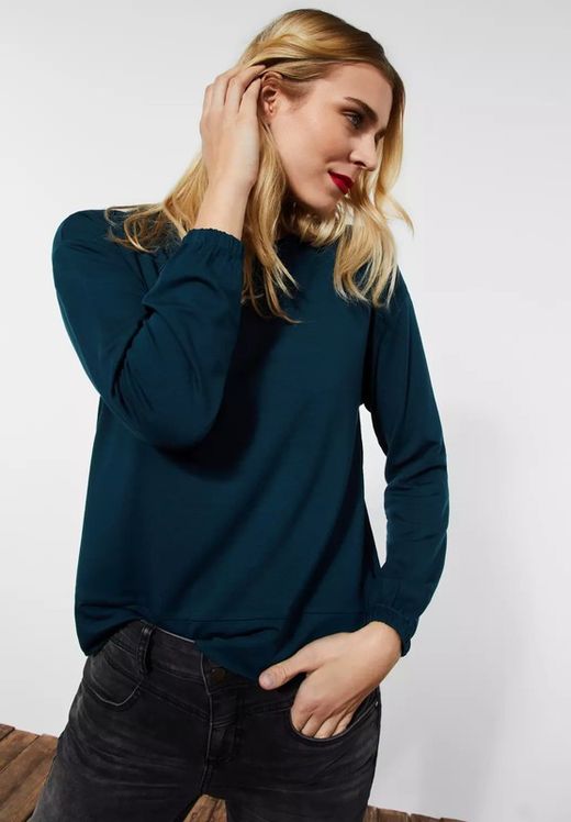 Camiseta m/l básica Street One Deep Teal