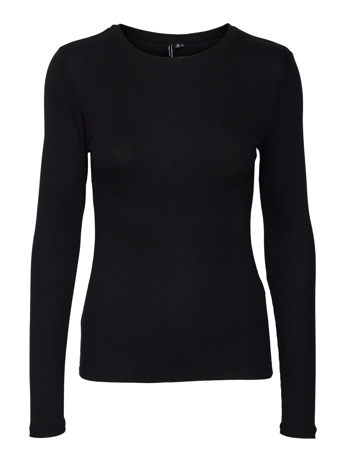 Camiseta m/l canalé Vero Moda Black 4XL