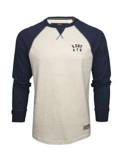 Camiseta m/l combinada bicolor Superdry White
