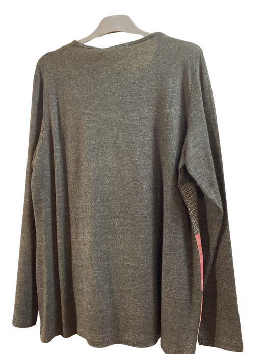 Camiseta m/l combinada & estampada Bagoraz Dark Grey Mela